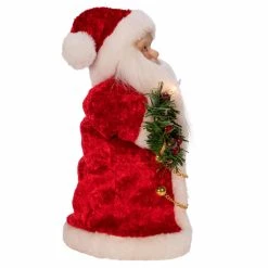 New ✔️ Christmas Tree Toppers Kurt Adler 10 In. 10 Light Santa Tree Topper 💯 -Christmas Ornaments Shop scaleKSA3185