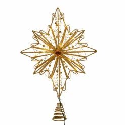 Hot Sale 💯 Kurt S. Adler, Inc. 😍 Christmas Tree Toppers Kurt Adler 15.5-Inch 30-Light Fairy Light Gold Star Treetop ❤️ 12 Hot Sale 💯 Kurt S. Adler, Inc. 😍 Christmas Tree Toppers Kurt Adler 15.5-Inch 30-Light Fairy Light Gold Star Treetop ❤️ -Christmas Ornaments Shop scaleKSA3309