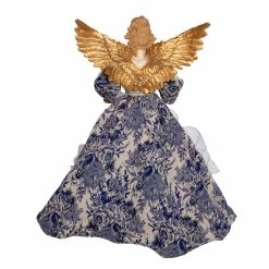 Flash Sale ⌛ Kurt S. Adler, Inc. ✔️ Christmas Tree Toppers Kurt Adler 17-Inch Indigo Blue Angel Tree Topper ⭐ -Christmas Ornaments Shop scaleKSA3619