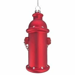 Discount ⌛ Individual 🌟 Christmas Ornaments Design Toscano Fire Hydrant Blown Glass Holiday Ornament 👏 -Christmas Ornaments Shop scaleTOSC4304